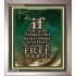 BE FREE INDEED   Bible Verses For the Kids Frame    (GWVICTOR1326)   "14x16"