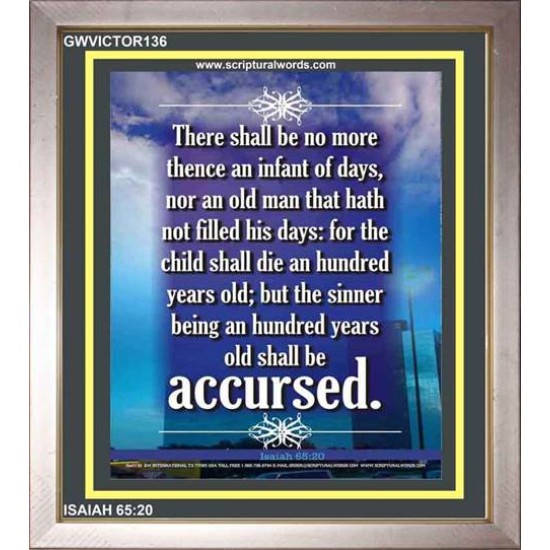 ASSURANCE OF GOOD OLD AGE   Bible Verses For the Kids Frame    (GWVICTOR136)   