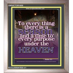 THERE IS A SEASON   Bible Verses  Picture Frame Gift   (GWVICTOR1655)   