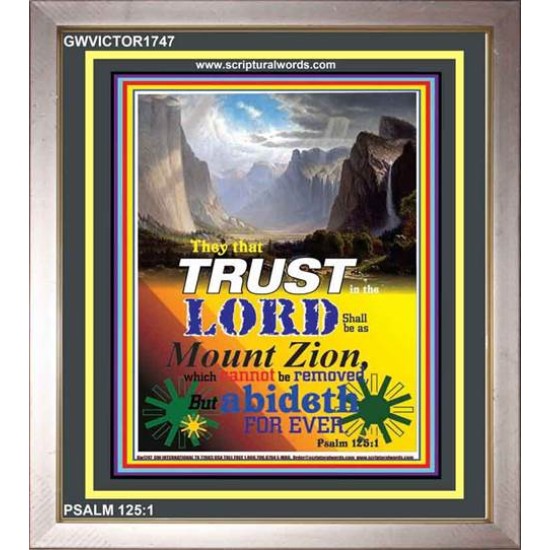 BE AS MOUNT ZION   Modern Christian Wall Dcor   (GWVICTOR1747)   