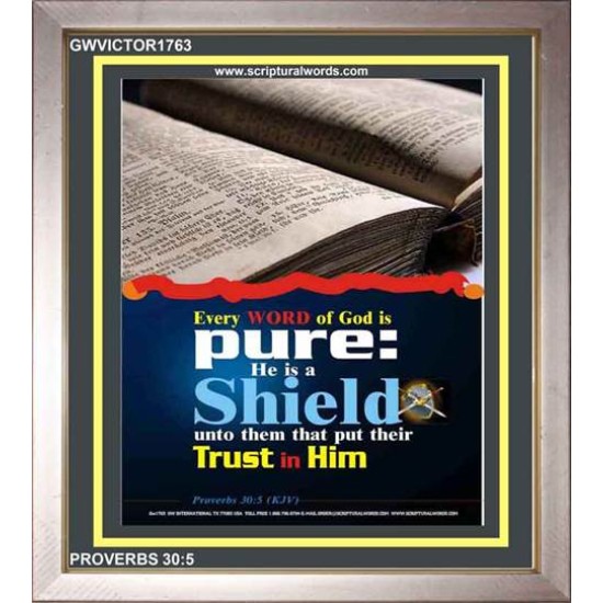 TRUST IN HIM   Scripture Art Frame   (GWVICTOR1763)   