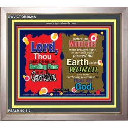 THOU HAST BEEN OUR DWELLING PLACE   Framed Religious Wall Art    (GWVICTOR2024A)   