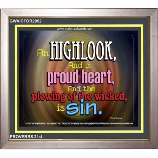 A PROUD HEART   Frame Biblical Paintings   (GWVICTOR2052)   