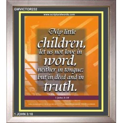 TRUE LOVE   Contemporary Christian Wall Art Acrylic Glass frame   (GWVICTOR232)   "14x16"