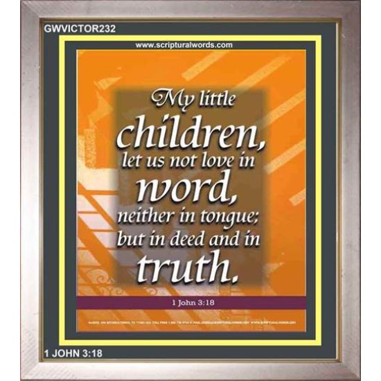 TRUE LOVE   Contemporary Christian Wall Art Acrylic Glass frame   (GWVICTOR232)   