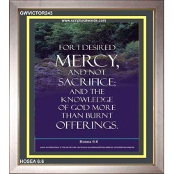 BE MERCIFUL   Framed Guest Room Wall Decoration   (GWVICTOR243)   