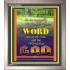 THE WORD WAS GOD   Inspirational Wall Art Wooden Frame   (GWVICTOR252)   "14x16"