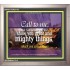 SHEW THEE GREAT AND MIGHTY THINGS   Kitchen Wall Dcor   (GWVICTOR271B)   "16x14"