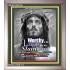 WORTHY IS THE LAMB   Religious Art Acrylic Glass Frame   (GWVICTOR3105)   "14x16"