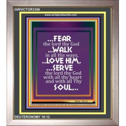 WALK IN ALL HIS WAYS   Scripture Art Prints   (GWVICTOR3306)   "14x16"