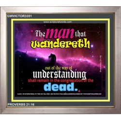 UNDERSTANDING   Inspirational Bible Verse Framed   (GWVICTOR3351)   "16x14"