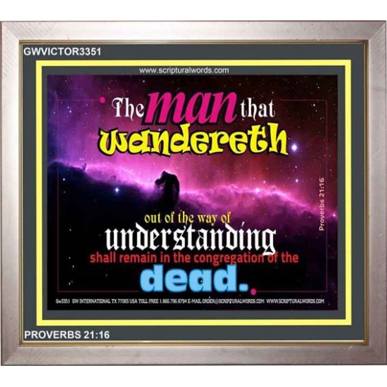 UNDERSTANDING   Inspirational Bible Verse Framed   (GWVICTOR3351)   