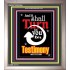 TURN TO YOU FOR A TESTIMONY   Framed Lobby Wall Decoration   (GWVICTOR3354)   "14x16"