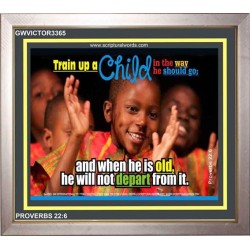 TRAIN UP A CHILD   Scripture Art   (GWVICTOR3365)   