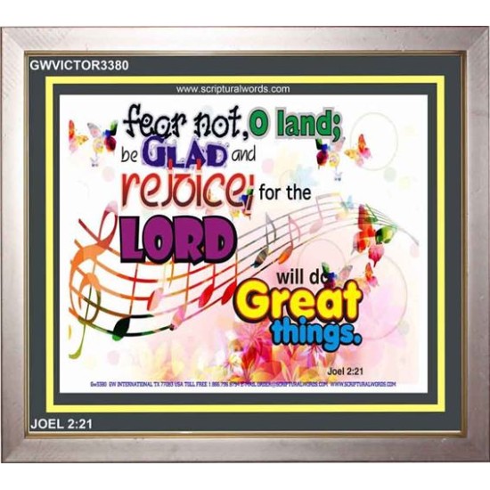 BE GLAD AND REJOICE   Home Decor Art   (GWVICTOR3380)   