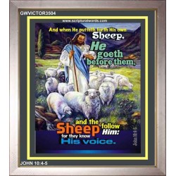 THEY KNOW HIS VOICE   Contemporary Christian Poster   (GWVICTOR3504)   