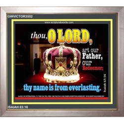 THOU O LORD   Large Framed Scripture Wall Art   (GWVICTOR3552)   