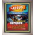 WITH HIS STRIPES   Bible Verses Wall Art Acrylic Glass Frame   (GWVICTOR3634)   "14x16"