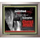 BEING JUSTIFIED FREELY   Unique Bible Verse Frame   (GWVICTOR3712)   