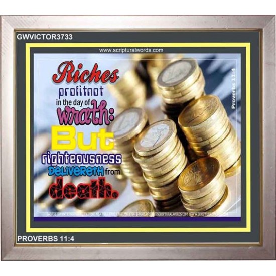 RIGHTEOUSNESS   Bible Verse Picture Frame Gift   (GWVICTOR3733)   