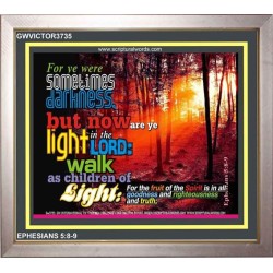 YE ARE LIGHT   Bible Verse Frame for Home   (GWVICTOR3735)   "16x14"