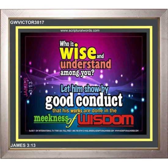 WISDOM   Scriptural Framed Signs   (GWVICTOR3817)   