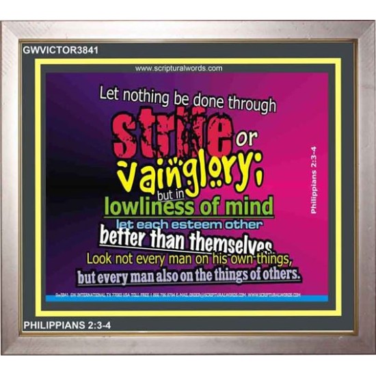 VAIN GLORY   Contemporary Christian Wall Art   (GWVICTOR3841)   