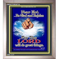 BE GLAD AND REJOICE   Christian Frame Art   (GWVICTOR3871A)   