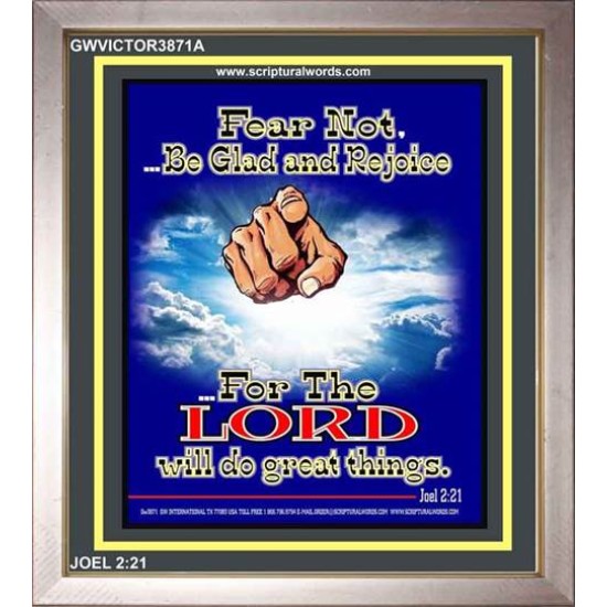 BE GLAD AND REJOICE   Christian Frame Art   (GWVICTOR3871A)   