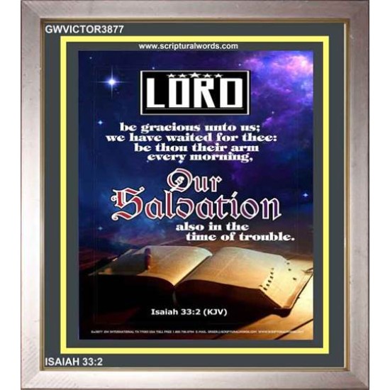 BE GRACIOUS UNTO US   Scripture Wooden Frame Signs   (GWVICTOR3877)   