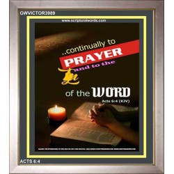 THE WORD   Contemporary Christian Wall Art Frame   (GWVICTOR3989)   