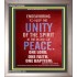 UNITY OF THE SPIRIT   Acrylic Glass Frame Scripture Art   (GWVICTOR3995)   "14x16"