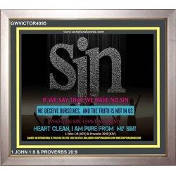 SIN   Framed Bible Verse Online   (GWVICTOR4095)   