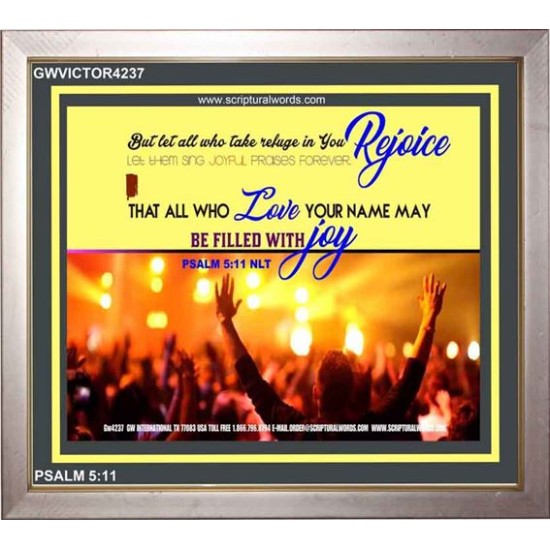 BE FILLED WITH JOY   Large Frame Scripture Wall Art   (GWVICTOR4237)   