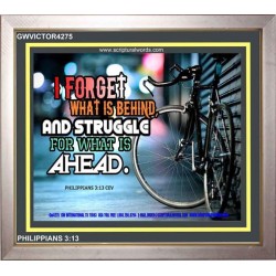 STRUGGLE FOR WHAT IS AHEAD   Framed Lobby Wall Decoration   (GWVICTOR4275)   