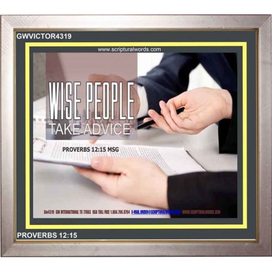 WISE PEOPLE   Bible Verses Frame Online   (GWVICTOR4319)   