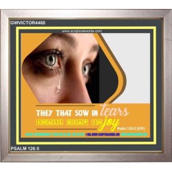 SOW IN TEARS   Bible Verses Frame for Home Online   (GWVICTOR4468)   