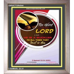 THE WORD OF THE LORD   Framed Hallway Wall Decoration   (GWVICTOR4544)   