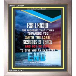 AN EXPECTED END   Inspirational Wall Art Wooden Frame   (GWVICTOR4551)   