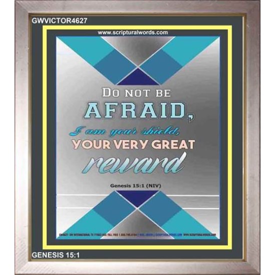 VERY GREAT REWARD   Encouraging Bible Verses Framed   (GWVICTOR4627)   