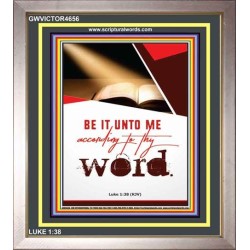 ACCORDING TO THY WORD   Bible Verses Wall Art   (GWVICTOR4656)   