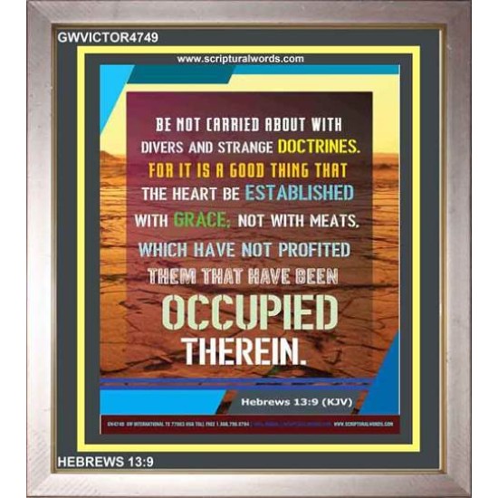 BE ESTABLISHED WITH GRACE   Framed Office Wall Decoration   (GWVICTOR4749)   