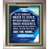 WHOMSOEVER MUCH IS GIVEN   Inspirational Wall Art Frame   (GWVICTOR4752)   "14x16"