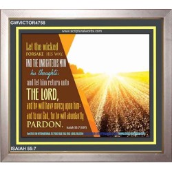 WICKEDNESS   Contemporary Christian Wall Art   (GWVICTOR4758)   