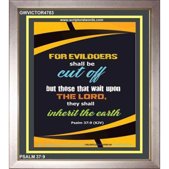 WAIT UPON THE LORD   Inspirational Bible Verse Frame   (GWVICTOR4783)   