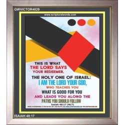 WHAT IS GOOD FOR YOU   Bible Verse Frame   (GWVICTOR4829)   "14x16"