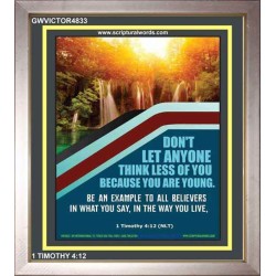 BE AN EXAMPLE TO ALL BELIEVERS   Scripture Wooden Frame Signs   (GWVICTOR4833)   