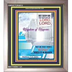 THE WILL OF MY FATHER    Acrylic Glass framed scripture art   (GWVICTOR4913)   