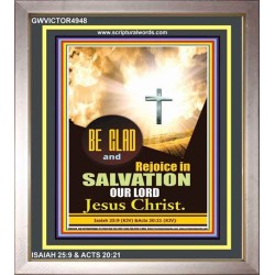 BE GLAD   Bible Scriptures on Love Acrylic Glass Frame   (GWVICTOR4948)   