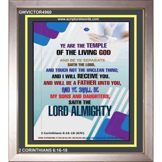 BE A FATHER UNTO YOU   Custom Framed Bible Verse   (GWVICTOR4960)   